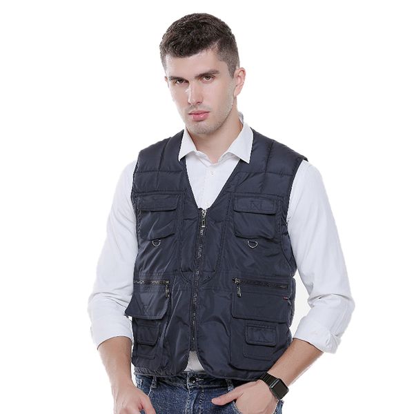 zynneva usb infrared smart heated vest men autumn winter heating waistcoat cotton fiber warm clothing multi pocket vest p813, Gray;blue
zynneva usb infrared smart heated vest men autumn winter heating waistcoat cotton fiber warm clothing multi pocket vest p813, Gray;blue