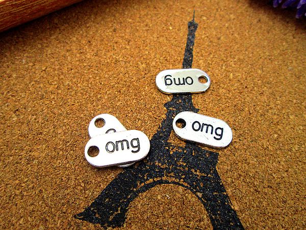 90pcs-omg charms omg sign, antique tibetan silver omg charms omg sign pendants 18x9mm, Bronze;silver
90pcs-omg charms omg sign, antique tibetan silver omg charms omg sign pendants 18x9mm, Bronze;silver