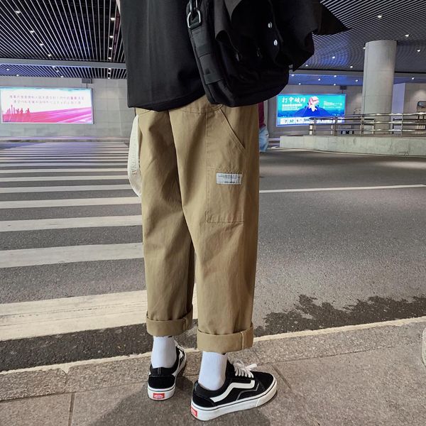 2019 autumn and winter new korean version of the trend couple casual multi-pocket straight overalls large size, Black
2019 autumn and winter new korean version of the trend couple casual multi-pocket straight overalls large size, Black