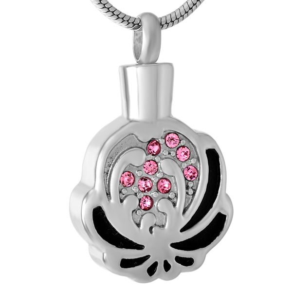 crystal inlaid flower grey stainless steel cremation for urn ashes jewelry souvenir clip souvenir necklace women's ijd9511, Silver
crystal inlaid flower grey stainless steel cremation for urn ashes jewelry souvenir clip souvenir necklace women's ijd9511, Silver