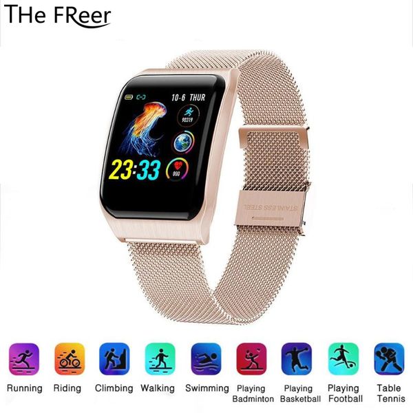 smart watch ip68 waterproof heart rate sports fitness tracker smart bracelet for smartwatch women men, Slivery;brown
smart watch ip68 waterproof heart rate sports fitness tracker smart bracelet for smartwatch women men, Slivery;brown