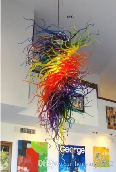 modern led lighting chandelier multicolor glass art 100% mouth blown borosilicate murano glass hanging pendant light 
modern led lighting chandelier multicolor glass art 100% mouth blown borosilicate murano glass hanging pendant light