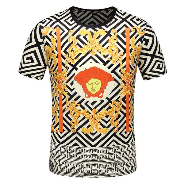 Medusa Striped Print Mens Tshirts Crew Neck Short Sleeve Luxury Mens Casual Tops
Medusa Striped Print Mens Tshirts Crew Neck Short Sleeve Luxury Mens Casual Tops