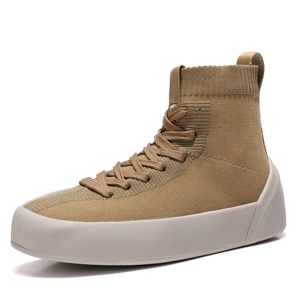 fashion high casual shoes men breathable flats mens casual slip-on platform shoes men sock walking footwear man boots, Black
fashion high casual shoes men breathable flats mens casual slip-on platform shoes men sock walking footwear man boots, Black