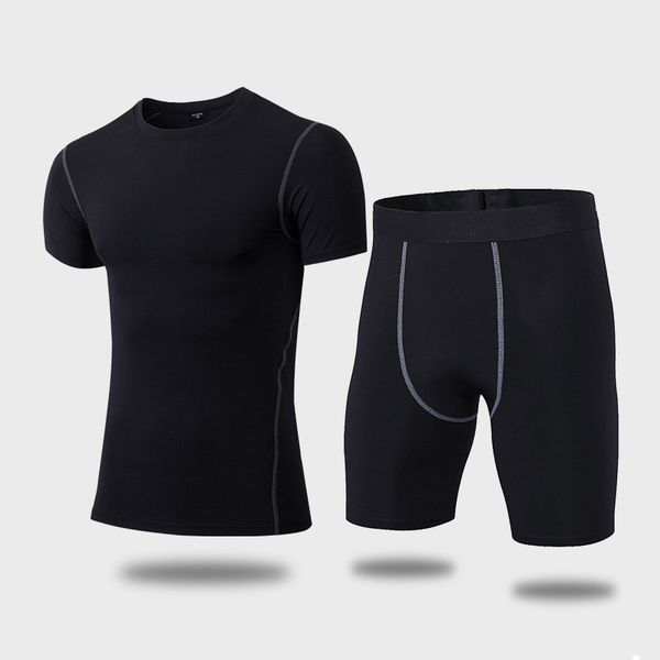 2019 new short sleeve men sports suits quick dry fitness jogging suits sportwear comprehensive training suit men running set, Black;blue
2019 new short sleeve men sports suits quick dry fitness jogging suits sportwear comprehensive training suit men running set, Black;blue