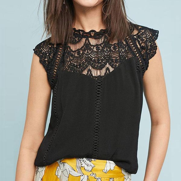 summer womens blouses lace patchwork sleeveless solid shirt women blouse rk, White
summer womens blouses lace patchwork sleeveless solid shirt women blouse rk, White