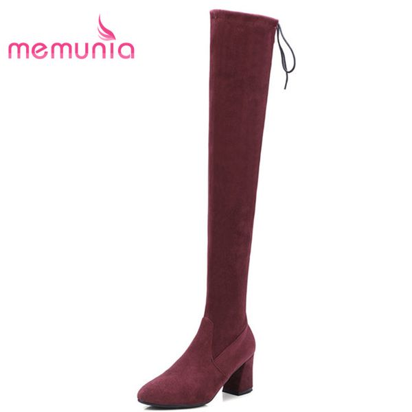 memunia big size 33-44 winter boots female elegant narrow band fashion boots 2018 new over the knee for women, Black
memunia big size 33-44 winter boots female elegant narrow band fashion boots 2018 new over the knee for women, Black