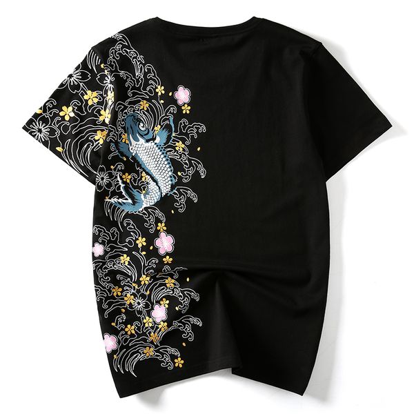 hzijue men t shirts embroidery fish brand clothing chinese japanese style t-shirts for man tees streetwear cotton plus size sh190703, White;black
hzijue men t shirts embroidery fish brand clothing chinese japanese style t-shirts for man tees streetwear cotton plus size sh190703, White;black