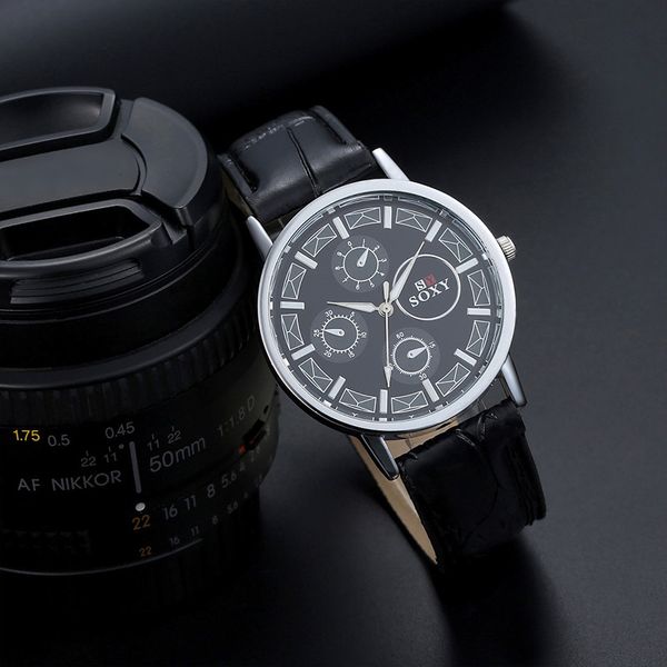 watches men leather quartz wristwatch hombre hour clock relogio masculino fashion mens watch soxy casual sport, Slivery;brown
watches men leather quartz wristwatch hombre hour clock relogio masculino fashion mens watch soxy casual sport, Slivery;brown