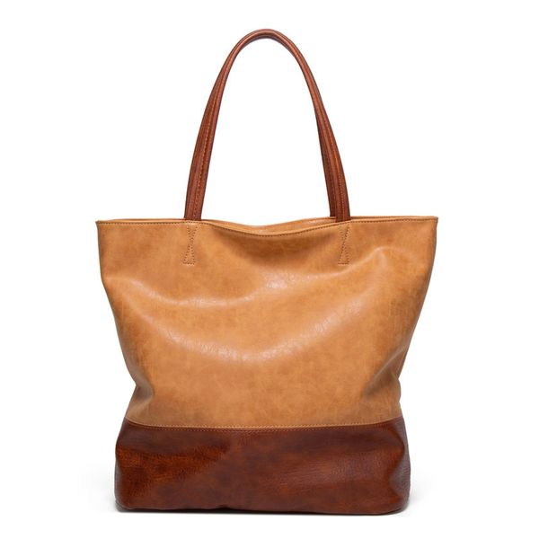 vintage splice leather shoulder bags for women 2020 lady crossbody bag female big high capacity tote handbags
vintage splice leather shoulder bags for women 2020 lady crossbody bag female big high capacity tote handbags
