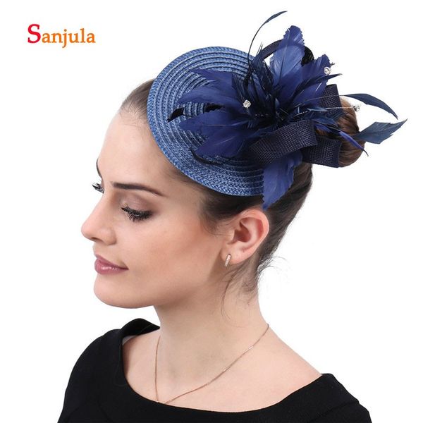navy blue feathers elegant women party hats handmade imitation straw bridal wedding hats with beaded sombreros para bodas h190
navy blue feathers elegant women party hats handmade imitation straw bridal wedding hats with beaded sombreros para bodas h190