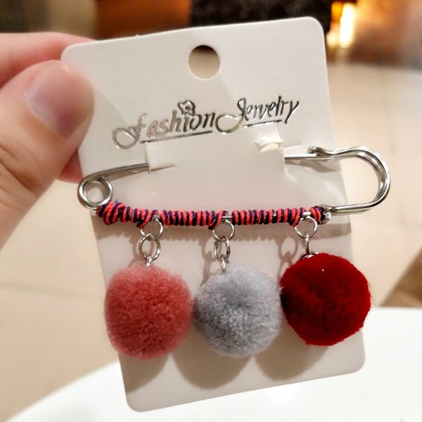 cute plush ball hair ball hit candy color winding pin brooch korean new anti-light cardigan sweater women clothes accessories, Gray
cute plush ball hair ball hit candy color winding pin brooch korean new anti-light cardigan sweater women clothes accessories, Gray