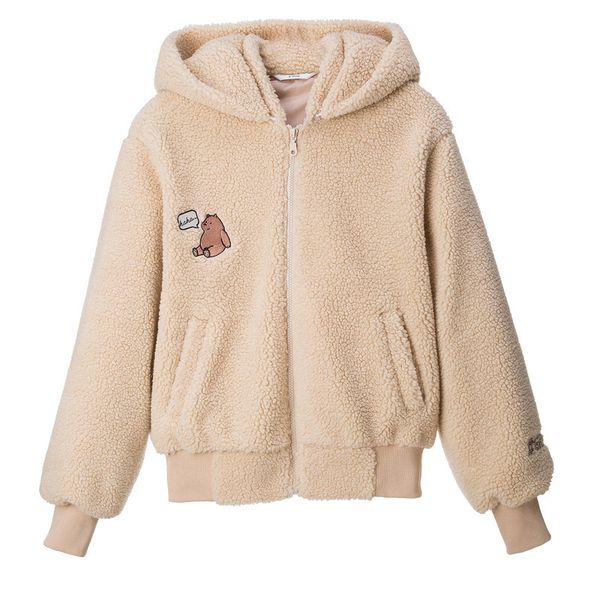 high-quality fashion winter women new imitation lambskin hooded loose short paragraph cotton coat naked bear large size coat w45, Tan;black
high-quality fashion winter women new imitation lambskin hooded loose short paragraph cotton coat naked bear large size coat w45, Tan;black