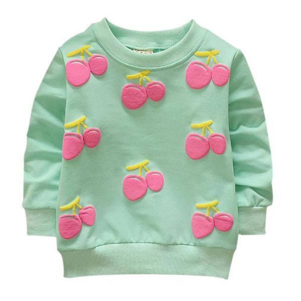 new child girl casual sweater with cherry pattern printed long sleeve baby girl sweater 4 colors suitable for 0-2 years, Blue
new child girl casual sweater with cherry pattern printed long sleeve baby girl sweater 4 colors suitable for 0-2 years, Blue