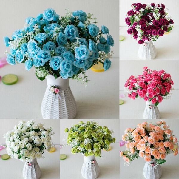 wedding decoratio artificial flowers roses artificial silk flower bride home decor 2 head bouquet
wedding decoratio artificial flowers roses artificial silk flower bride home decor 2 head bouquet