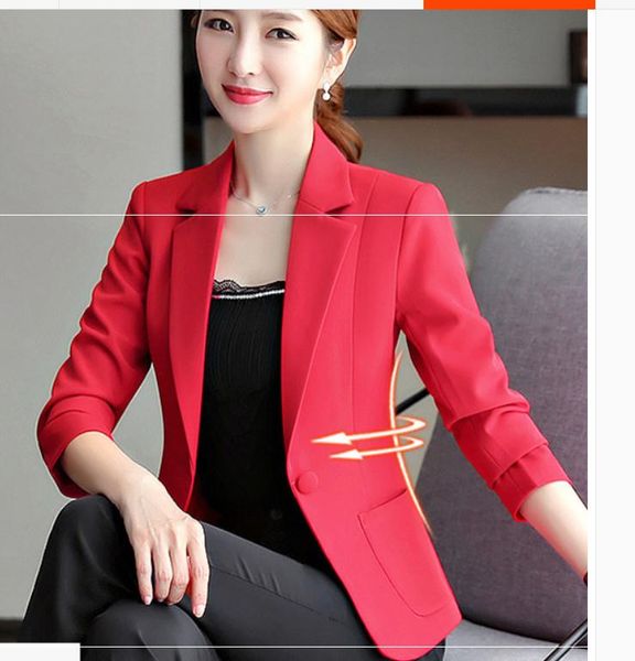 2019 woman coat in autumn with new style long sleeve western-style clothes, White;black 
2019 woman coat in autumn with new style long sleeve western-style clothes, White;black