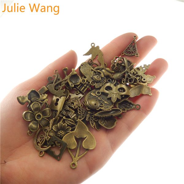 julie wang 100g/pack randomly mixed styles antique bronze small charms for necklace pendants bracelet jewelry making accessories, Bronze;silver
julie wang 100g/pack randomly mixed styles antique bronze small charms for necklace pendants bracelet jewelry making accessories, Bronze;silver