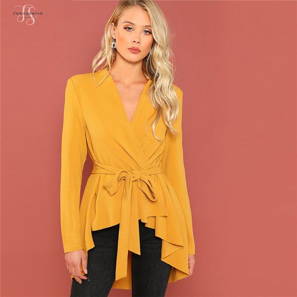 ginger office lady elegant asymmetrical coat hem v neck belted solid autumn workwear fashion women coats outerwear, Tan;black
ginger office lady elegant asymmetrical coat hem v neck belted solid autumn workwear fashion women coats outerwear, Tan;black