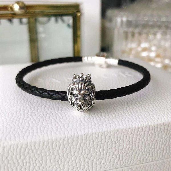 luxury bracelet 925 sterling silver lion head hand strap designer diy bracelet for women men's gifts, Black
luxury bracelet 925 sterling silver lion head hand strap designer diy bracelet for women men's gifts, Black