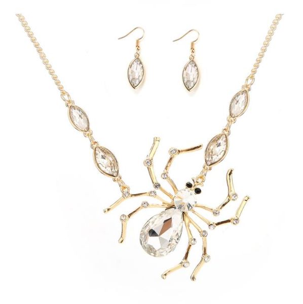 wedding jewelry set party accessory necklace earring gift for woman alloy jewelry necklace exaggerated vintage spider pendant jewelry set, Silver
wedding jewelry set party accessory necklace earring gift for woman alloy jewelry necklace exaggerated vintage spider pendant jewelry set, Silver