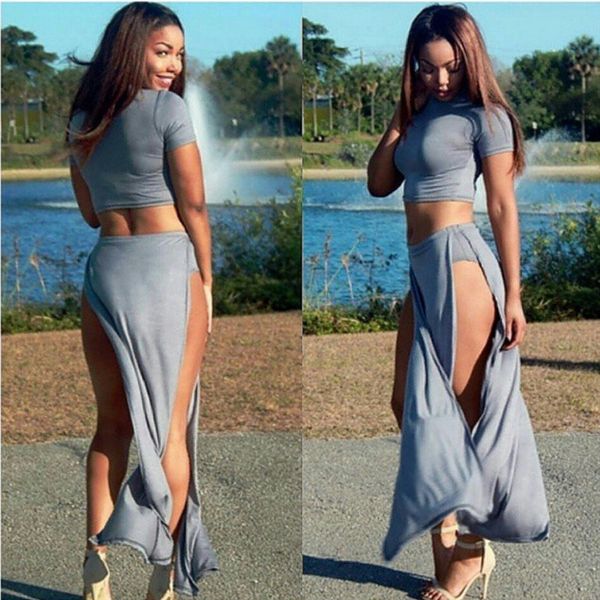 womens designer fashion dressgray two-piece split nightclub navel dress g42i, Black;gray
womens designer fashion dressgray two-piece split nightclub navel dress g42i, Black;gray