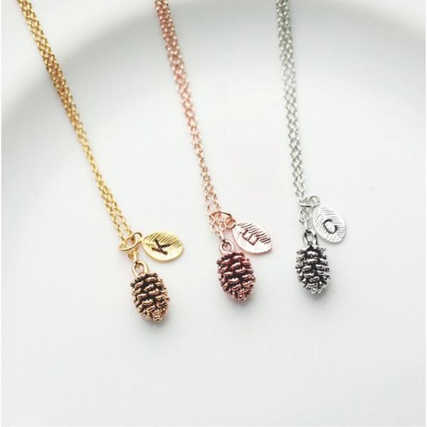 initial letter necklace custom personalized pine cone letter name chain necklace charm initial jewelry fashion love gift hot, Silver
initial letter necklace custom personalized pine cone letter name chain necklace charm initial jewelry fashion love gift hot, Silver