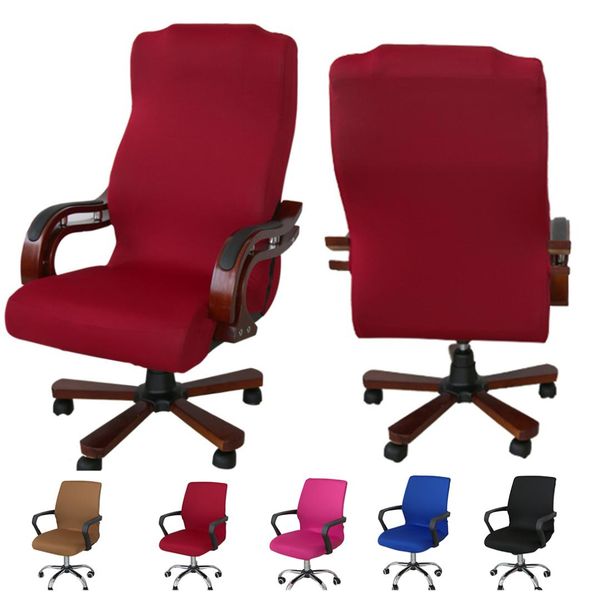 5 colors smooth polyester office chair cover elastic computer dining chair cover washable removable rotating s/m/l 3 size
5 colors smooth polyester office chair cover elastic computer dining chair cover washable removable rotating s/m/l 3 size