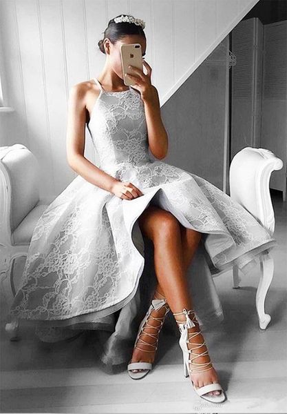 2019 new grey high low lace evening dress halter zipper up formal gown plus size prom party gowns vestidos de novia a188, Black
2019 new grey high low lace evening dress halter zipper up formal gown plus size prom party gowns vestidos de novia a188, Black