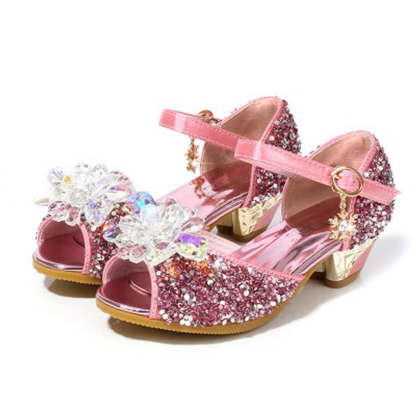 5 colors girls sandals 2019 summer new girls shoes crystal shoes princess children's high heels, Black;red
5 colors girls sandals 2019 summer new girls shoes crystal shoes princess children's high heels, Black;red