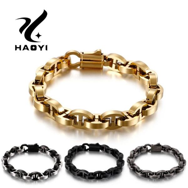 haoyi stainless steel men bracelet charm multiple colour bracelet trend punk jewellery accessories, Black
haoyi stainless steel men bracelet charm multiple colour bracelet trend punk jewellery accessories, Black
