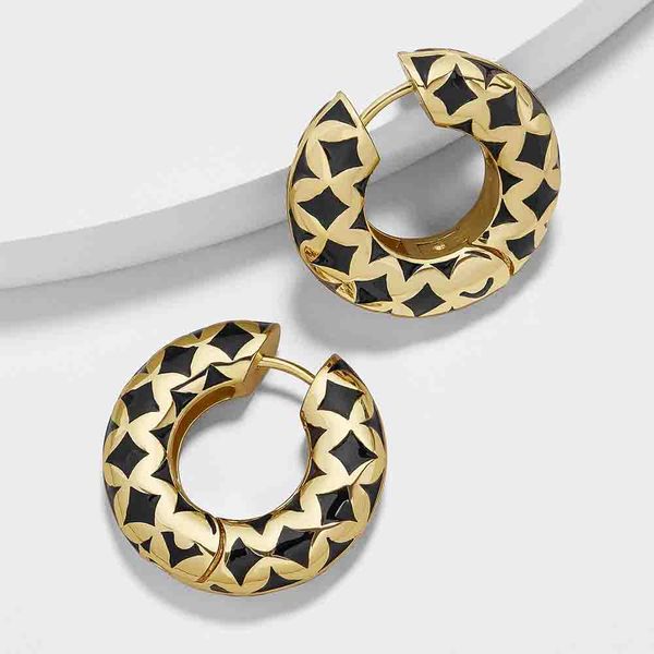bohemia huggie gold hoop earring for women new fashion copper metal small round circle statement earring black enamel jewelry, Golden;silver
bohemia huggie gold hoop earring for women new fashion copper metal small round circle statement earring black enamel jewelry, Golden;silver