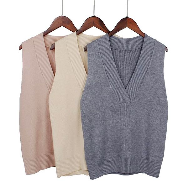gigogou thick casual women sweater vest autumn winter coarse knitted v-neck outwear sweater warm female pullover, White;black
gigogou thick casual women sweater vest autumn winter coarse knitted v-neck outwear sweater warm female pullover, White;black