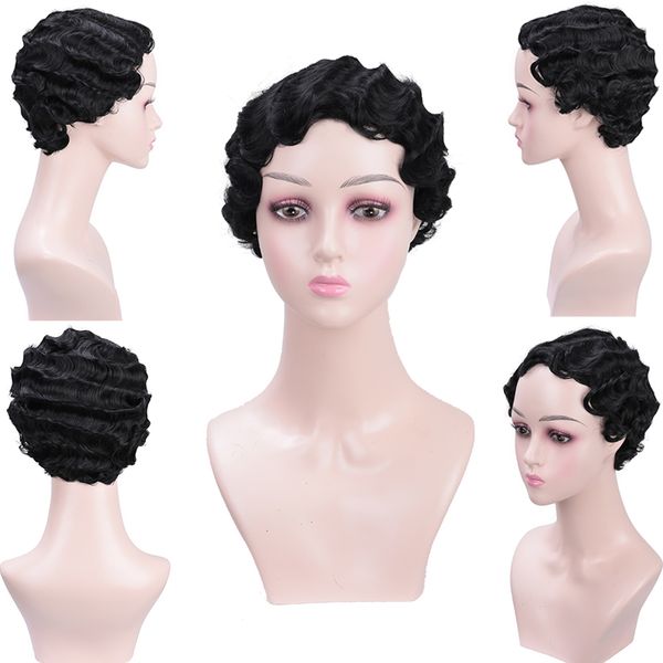dianqi short hair wavy synthetic wigs for women 8 inch brazilian wave and synthetic hair wigs for black
dianqi short hair wavy synthetic wigs for women 8 inch brazilian wave and synthetic hair wigs for black