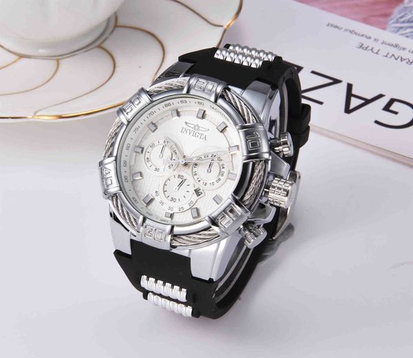 2020 invicta luxury gold watch all sub dials working men sport quartz watches chronograph auto date rubber band wrist watch for male gift 3a, Slivery;brown
2020 invicta luxury gold watch all sub dials working men sport quartz watches chronograph auto date rubber band wrist watch for male gift 3a, Slivery;brown