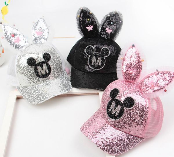 fashion girls sequins baseball hats summer kids beaded lace bunny ears ball hat children beach sun hats girls leisure mesh tennis hat a2268, Yellow
fashion girls sequins baseball hats summer kids beaded lace bunny ears ball hat children beach sun hats girls leisure mesh tennis hat a2268, Yellow
