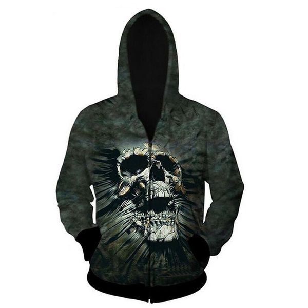 2019 new fashion skull 3d printed hoodies men sweatshirt hooded zipper jacket men women streatwear pullover coat s-2xl, Black
2019 new fashion skull 3d printed hoodies men sweatshirt hooded zipper jacket men women streatwear pullover coat s-2xl, Black