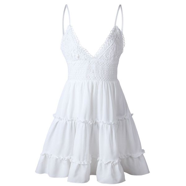 womens sleeveless holiday lace patchwork backless with bow beachwear ladies summer beach swing sundress, Black;gray
womens sleeveless holiday lace patchwork backless with bow beachwear ladies summer beach swing sundress, Black;gray