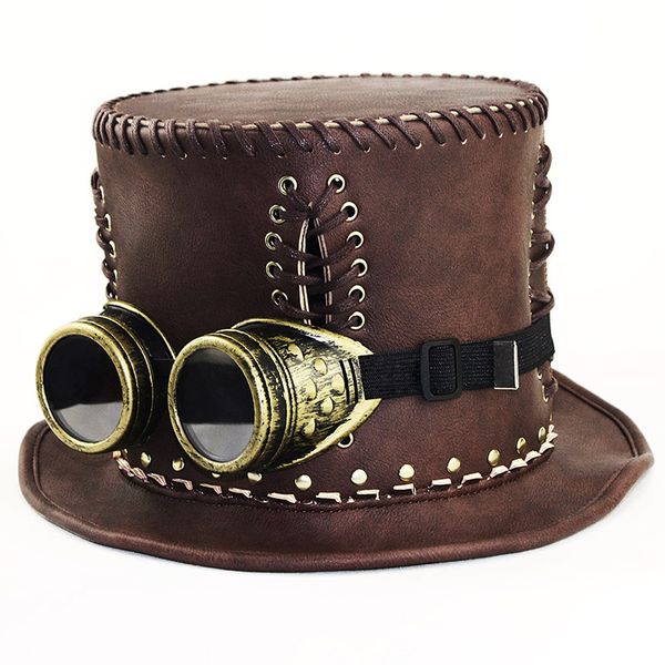 men's fashion cowboy hat halloween prom party cosplay props punk lady retro gentleman leather hat gift, Blue;gray
men's fashion cowboy hat halloween prom party cosplay props punk lady retro gentleman leather hat gift, Blue;gray