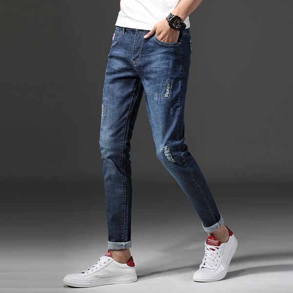 mens ripped long denim trousers jeans cotton soft males casual jeans man slim stretch comfortable fashion aa11459, Blue
mens ripped long denim trousers jeans cotton soft males casual jeans man slim stretch comfortable fashion aa11459, Blue