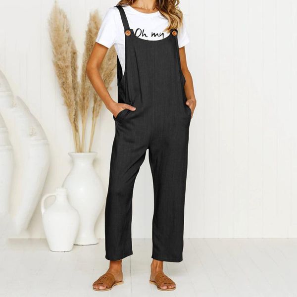 2020 summer thin women overalls long casual jumpsuit pockets loose rompers women fashion female suspender trousers streetwear, Black;white
2020 summer thin women overalls long casual jumpsuit pockets loose rompers women fashion female suspender trousers streetwear, Black;white