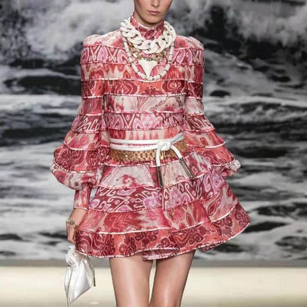 zim runway designer dress women vintage printed stand collar long lantern sleeve a-line mini dress for women 2019 autumn, Black;gray
zim runway designer dress women vintage printed stand collar long lantern sleeve a-line mini dress for women 2019 autumn, Black;gray