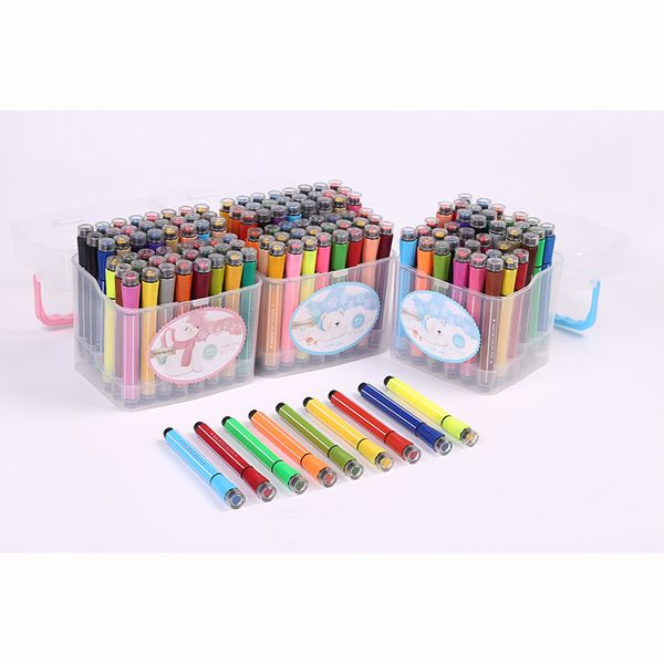 watercolor pen 12 18 24 color seal color watercolor pen washable graffiti painting, Black;red
watercolor pen 12 18 24 color seal color watercolor pen washable graffiti painting, Black;red