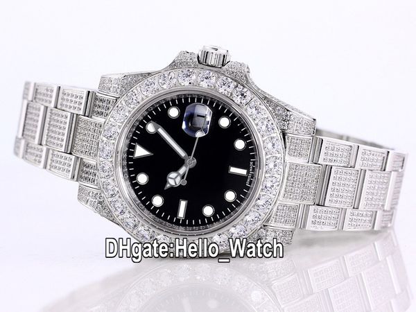 version new 40mm sub 116610 116610ln asian 2813 automatic mens watch black dial big diamond bezel steel diamond sracelet hello_watch, Slivery;brown
version new 40mm sub 116610 116610ln asian 2813 automatic mens watch black dial big diamond bezel steel diamond sracelet hello_watch, Slivery;brown