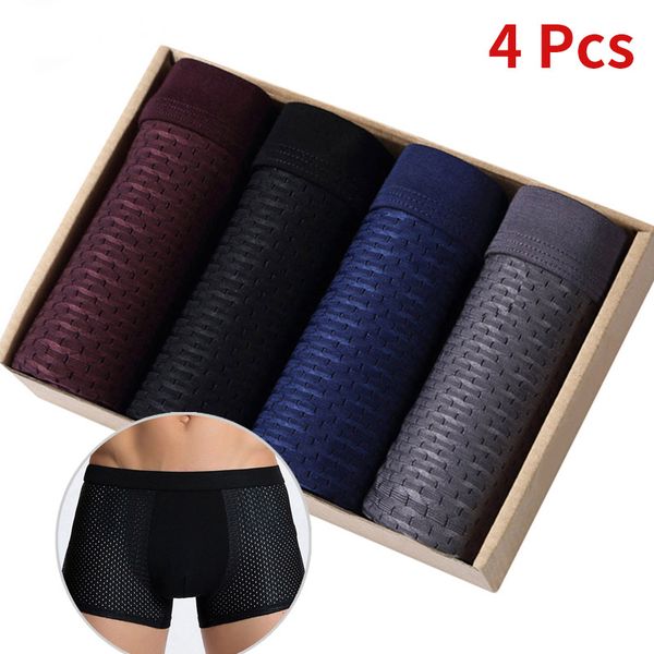 underpants 4pcs mesh boxer shorts underwear cool ice silk men's super breathable men slim man panties l-4xl, Black;white
underpants 4pcs mesh boxer shorts underwear cool ice silk men's super breathable men slim man panties l-4xl, Black;white
