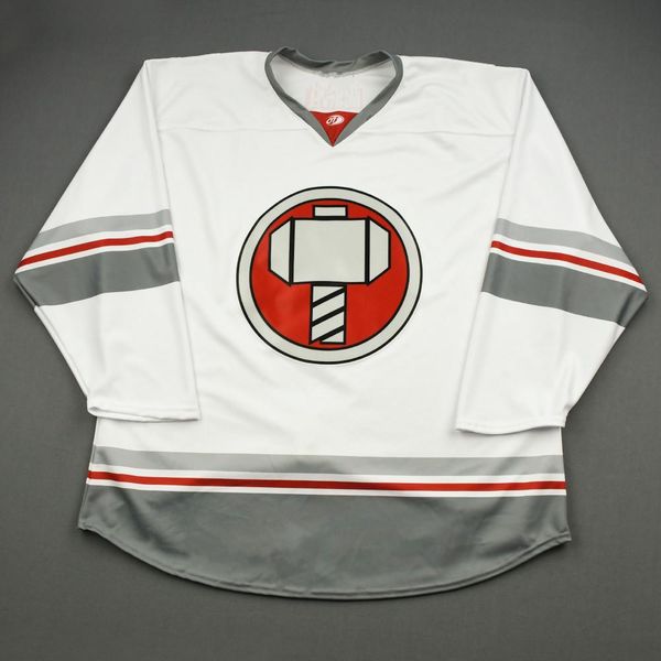 custom 3 garrett johnson 26 aaron luchuk thor 2020 super hero night hockey jerseys white embroidery stitched any number your name s-6xl, Black
custom 3 garrett johnson 26 aaron luchuk thor 2020 super hero night hockey jerseys white embroidery stitched any number your name s-6xl, Black