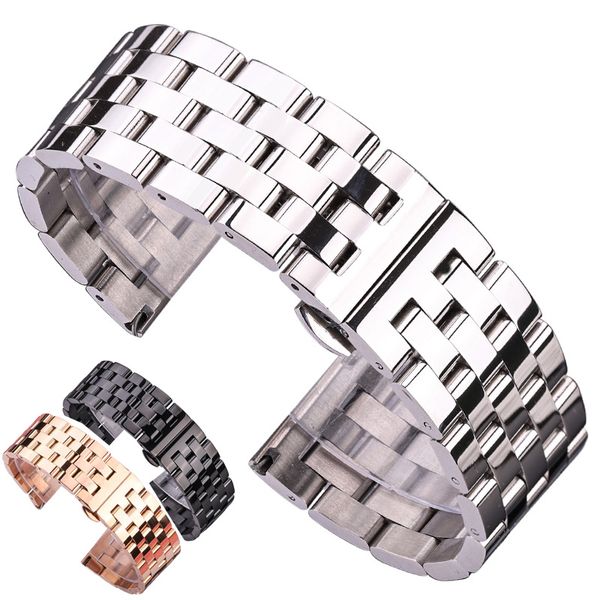 solid metal watchabnds bracelet silver black rose gold men women 316l stainles steel watch band strap 20mm 22mm 24mm 26mm, Black;brown
solid metal watchabnds bracelet silver black rose gold men women 316l stainles steel watch band strap 20mm 22mm 24mm 26mm, Black;brown