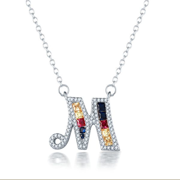 a-z 26 letters initial necklace silver pendant chain for women house name fashion wedding zircon jewelry
a-z 26 letters initial necklace silver pendant chain for women house name fashion wedding zircon jewelry