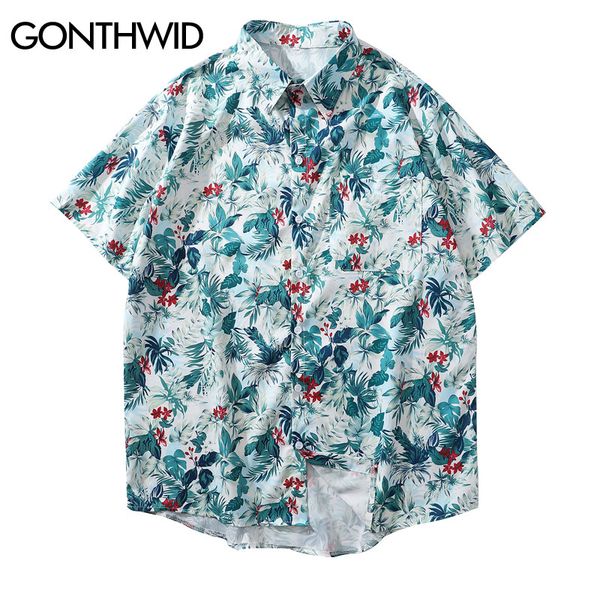 gonthwid flowers print hawaiian beach shirts men summer casual floral tropical holiday short sleeve shirts aloha button, White;black
gonthwid flowers print hawaiian beach shirts men summer casual floral tropical holiday short sleeve shirts aloha button, White;black