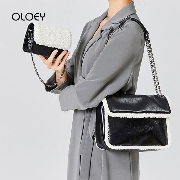 2019 winter lamb wool chain women shoulder bags sac a main femme women's designer handbag black pu leather ladies crossbody bag
2019 winter lamb wool chain women shoulder bags sac a main femme women's designer handbag black pu leather ladies crossbody bag