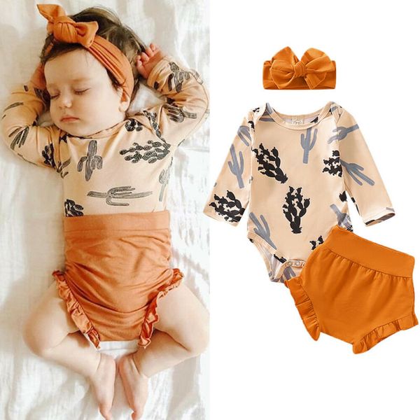 baby girl clothes set 2019 newborn toddler autumn long sleeve cactus bodysuit shorts orange headband outfits clothing 3pcs, White
baby girl clothes set 2019 newborn toddler autumn long sleeve cactus bodysuit shorts orange headband outfits clothing 3pcs, White
